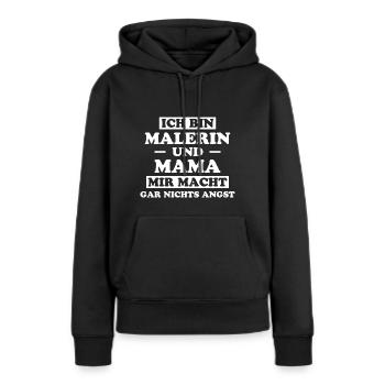 Malerin Spruch Malermeister Beruf Malerin Geschenk - Frauen Premium Bio Hoodie - Schwarz - Vorne - Julia (174cm)