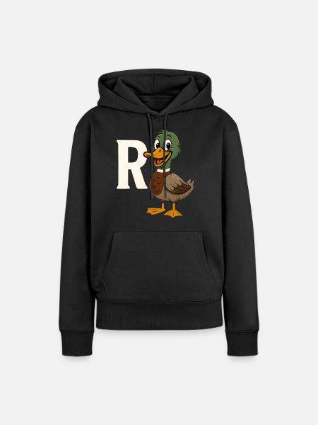 Rente Ente Ruhestand Renteneintritt Opa Oma - Frauen Premium Bio Hoodie - Schwarz