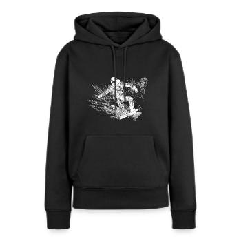 Snowboarding Ride Style Tiefschnee Snowboard Move - Frauen Premium Bio Hoodie - Schwarz - Vorne - Julia (174cm)