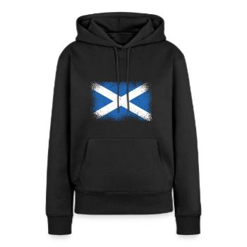 Écosse Drapeau écossais Alba GB Royaume-Uni - Sweat à capuche Premium bio Femme - noir - Devant - Julia (174cm)