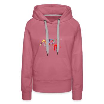 KIND - Women’s Premium Organic Hoodie - mauve - Front - Isabella (175cm)