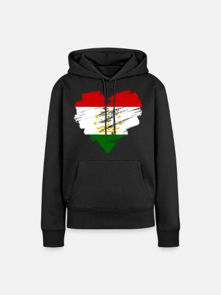 Tadschikistan - Frauen Premium Bio Hoodie - Schwarz