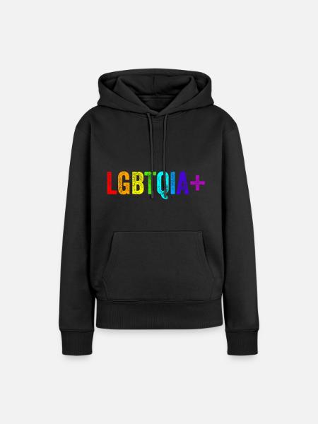 LGBTQIA+ - Frauen Premium Bio Hoodie - Schwarz