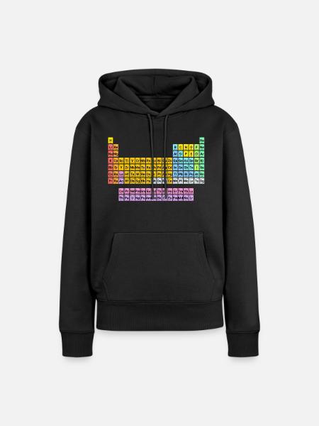 Periodensystem - Frauen Premium Bio Hoodie - Schwarz