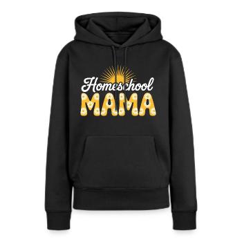 Mother Education Mom Homeschooling - Women’s Premium Organic Hoodie - black - Front - Julia (174cm)