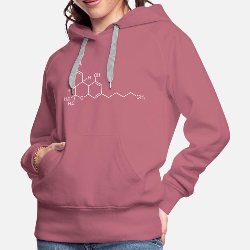 Formule structurelle de la molécule de THC Sweat à capuche Premium bio Femme