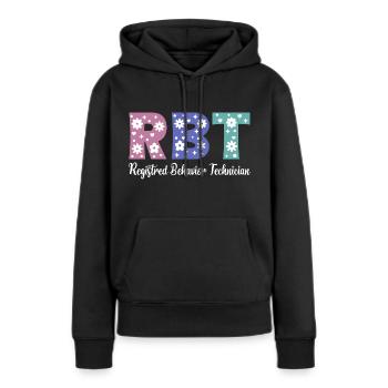 Zertifizierter Verhaltenstechniker - Frauen Premium Bio Hoodie - Schwarz - Vorne - Julia (174cm)