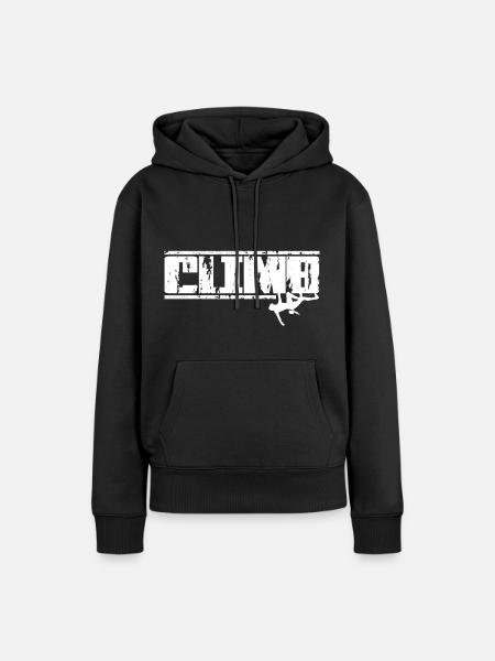 Klettern - Frauen Premium Bio Hoodie - Schwarz