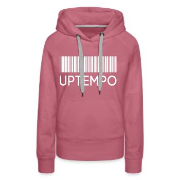 Uptempo - Rave - Hardstyle - Gabber - Cadeau - Sweat à capuche Premium bio Femme - mauve - Devant - Isabella (175cm)