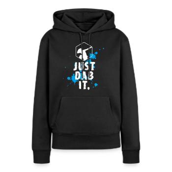 dab spritzer dabbing touchdown just dab it fun coo - Frauen Premium Bio Hoodie - Schwarz - Vorne - Julia (174cm)