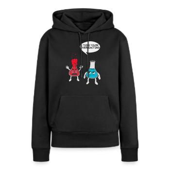 Wissenschaftliches Experiment T-Shirt - Frauen Premium Bio Hoodie - Schwarz - Vorne - Julia (174cm)