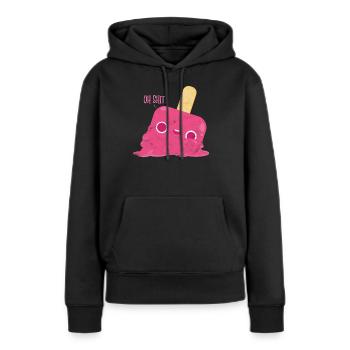 Eisdiele Geschenk Eiscreme Party Sommer Urlaub - Frauen Premium Bio Hoodie - Schwarz - Vorne - Julia (174cm)
