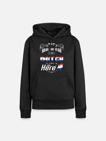 Holland - Frauen Premium Bio Hoodie - Schwarz