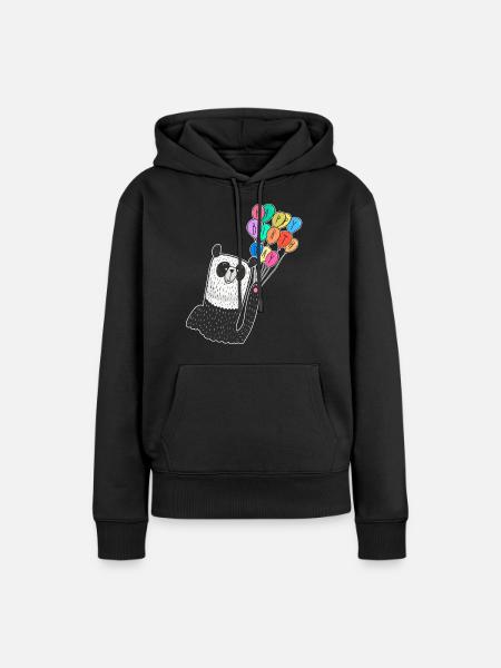 Happy Birthday Kinder Shirt - Frauen Premium Bio Hoodie - Schwarz