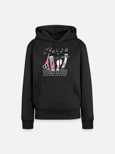 Barbershopper, Harmonie, Singen, Geschenkidee - Frauen Premium Bio Hoodie - Schwarz