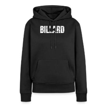 Billard - Frauen Premium Bio Hoodie - Schwarz - Vorne - Julia (174cm)