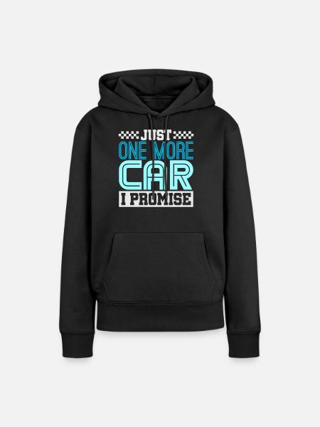 voitures - Sweat à capuche Premium bio Femme - noir