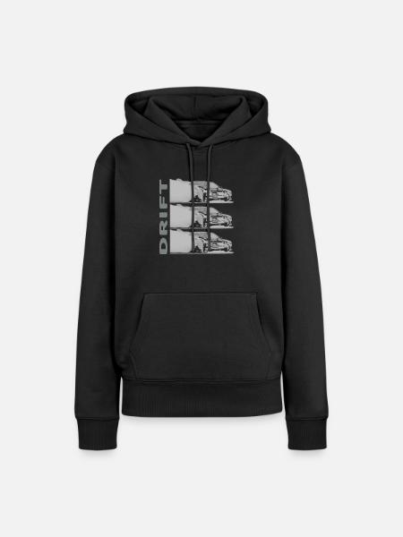 DRIFT dunkel - Frauen Premium Bio Hoodie - Schwarz