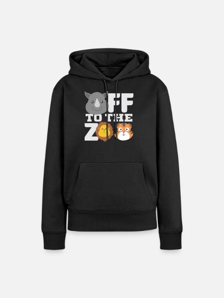 Zoo - Frauen Premium Bio Hoodie - Schwarz