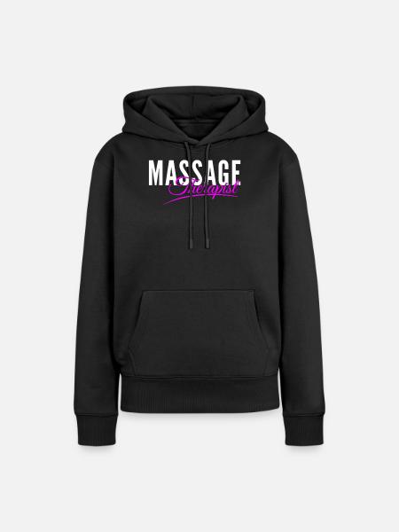 massage therapist - Frauen Premium Bio Hoodie - Schwarz