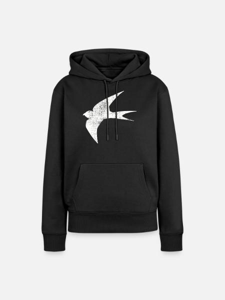 Schwalbe - Frauen Premium Bio Hoodie - Schwarz