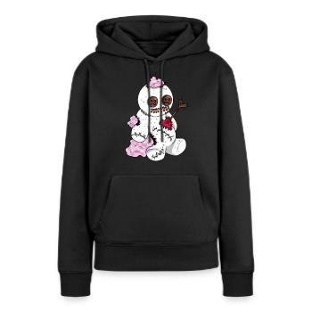 Voodoo Puppe Liebe Liebeskummer Freundin Teddy - Frauen Premium Bio Hoodie - Schwarz - Vorne - Julia (174cm)