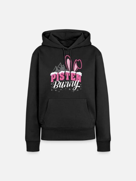 Lustiges Apres Ski Winter Pisten Bunny Geschenk - Ekologisk premiumluvtröja dam - svart