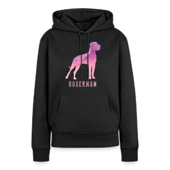 Boxer mom dogs love german boxer fan gift - Women’s Premium Organic Hoodie - black - Front - Julia (174cm)