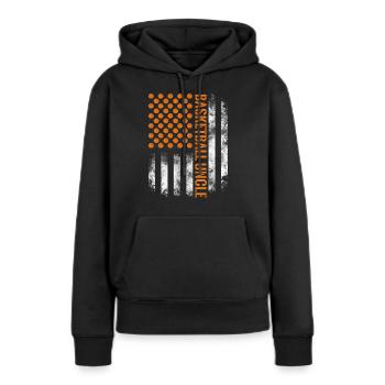 Meilleur basketteur oncle cadeau ballsport plaisir - Sweat à capuche Premium bio Femme - noir - Devant - Julia (174cm)