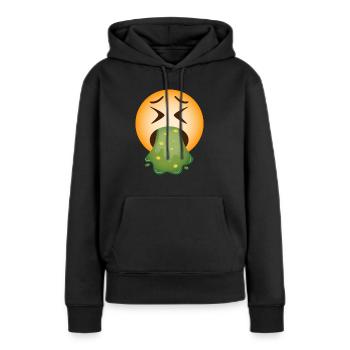 Kotzen Erbrechen Übergeben Vomit Geschenk - Frauen Premium Bio Hoodie - Schwarz - Vorne - Julia (174cm)