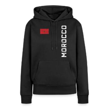 Marokko Marokko - Frauen Premium Bio Hoodie - Schwarz - Vorne - Julia (174cm)