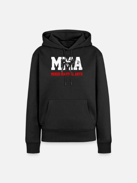MMA - Frauen Premium Bio Hoodie - Schwarz