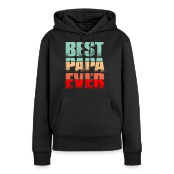 Vater Bester Vater Vatertag - Frauen Premium Bio Hoodie - Schwarz - Vorne - Julia (174cm)