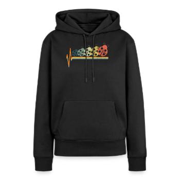 Marienkaefer Insekten - Frauen Premium Bio Hoodie - Schwarz - Vorne - Julia (174cm)
