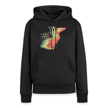 Diving Diver Diving Suit - Sweat à capuche Premium bio Femme - noir - Devant - Julia (174cm)