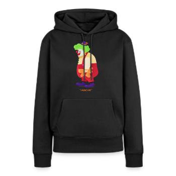 Carnaval Carnaval Clown Helau Alaaf Cadeau - Sweat à capuche Premium bio Femme - noir - Devant - Julia (174cm)