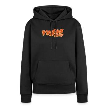 Vegas Baby Vegas Baby - Frauen Premium Bio Hoodie - Schwarz - Vorne - Julia (174cm)
