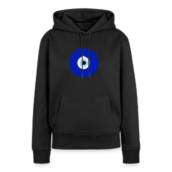 Nazar Evil Eye Turc Persan Grec Amulette Cadeau - Sweat à capuche Premium bio Femme - noir - Devant - Julia (174cm)