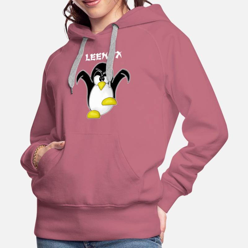 Linux Computer Nerd Geek Cadeau Admin. Informatique Sweat à capuche Premium bio Femme