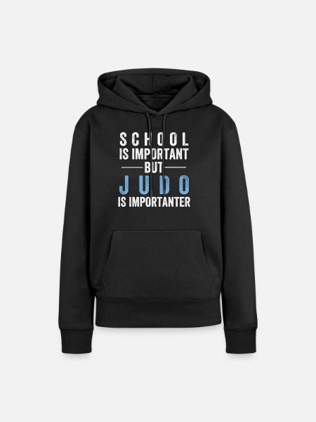 Judo - Frauen Premium Bio Hoodie - Schwarz