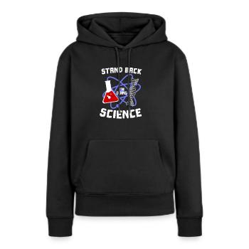 Atome - Sweat à capuche Premium bio Femme - noir - Devant - Julia (174cm)