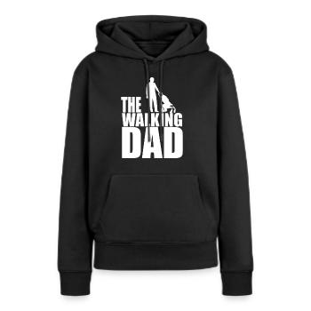 The Walking Dad - Sweat à capuche Premium bio Femme - noir - Devant - Julia (174cm)