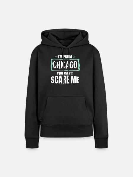 Chicago Illinois - Frauen Premium Bio Hoodie - Schwarz
