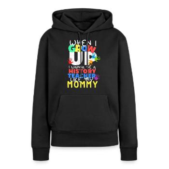 Geschichtslehrer Geschichtsunterricht Hamlet - Frauen Premium Bio Hoodie - Schwarz - Vorne - Julia (174cm)