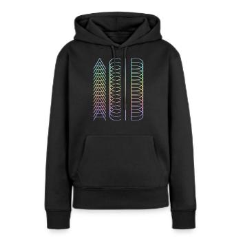 Acid Acid Acid - Frauen Premium Bio Hoodie - Schwarz - Vorne - Julia (174cm)