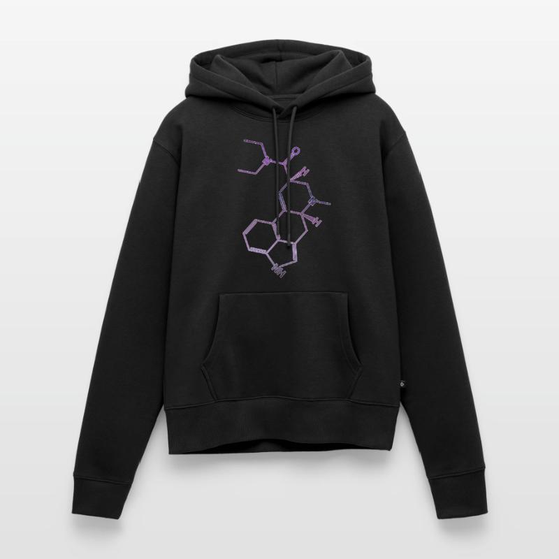 Formule structurelle LSD molécule d'acide Sweat à capuche Premium bio Femme