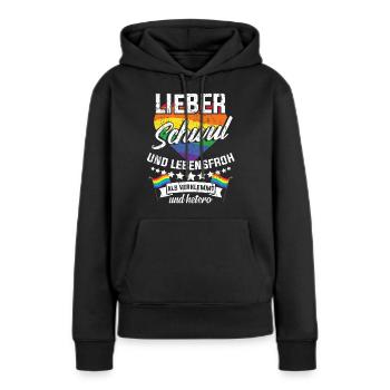 Homosexuell Outing - Frauen Premium Bio Hoodie - Schwarz - Vorne - Julia (174cm)