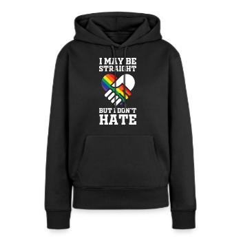 LGBT Homosexuell - Frauen Premium Bio Hoodie - Schwarz - Vorne - Julia (174cm)