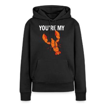 Lobster,Hummer,Unterwasser Krebs,Languste - Frauen Premium Bio Hoodie - Schwarz - Vorne - Julia (174cm)
