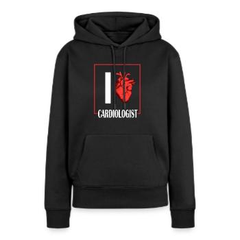 Arzt Doktor Medizin Chirurg Mediziner Geschenk - Frauen Premium Bio Hoodie - Schwarz - Vorne - Julia (174cm)